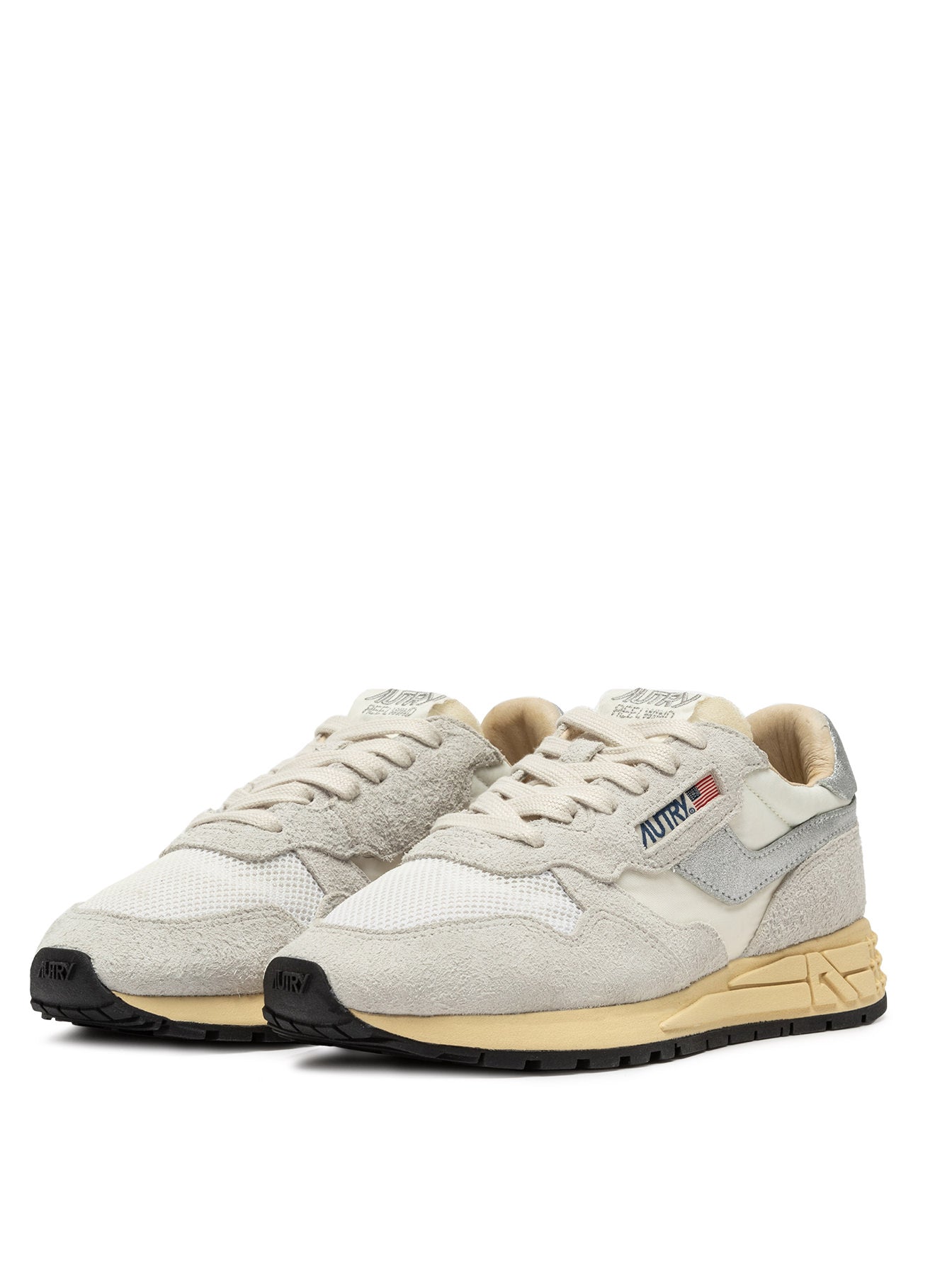 AUTRY Women Reelwind MU01-Suedenil/Net white/silver