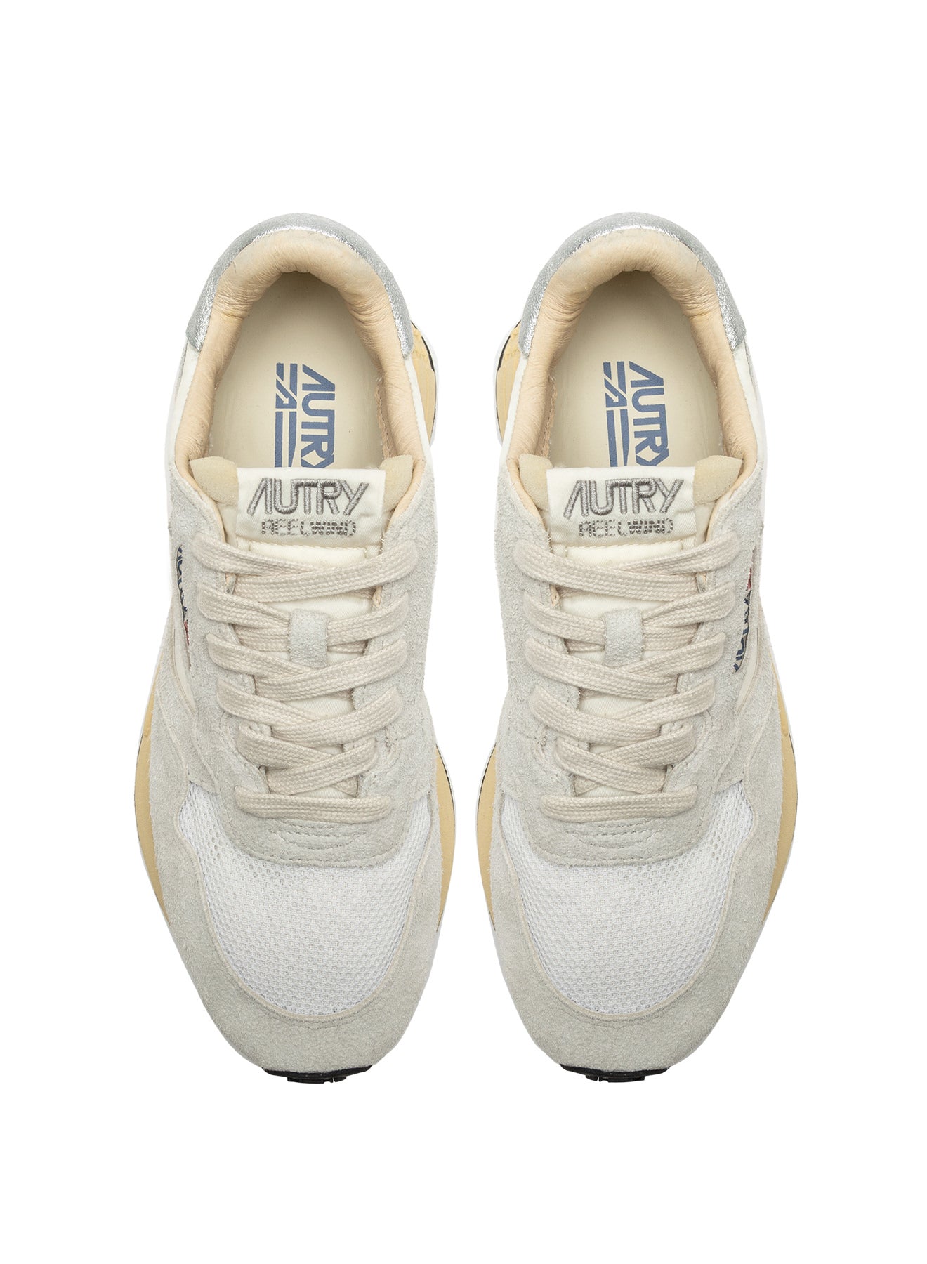 AUTRY Women Reelwind MU01-Suedenil/Net white/silver