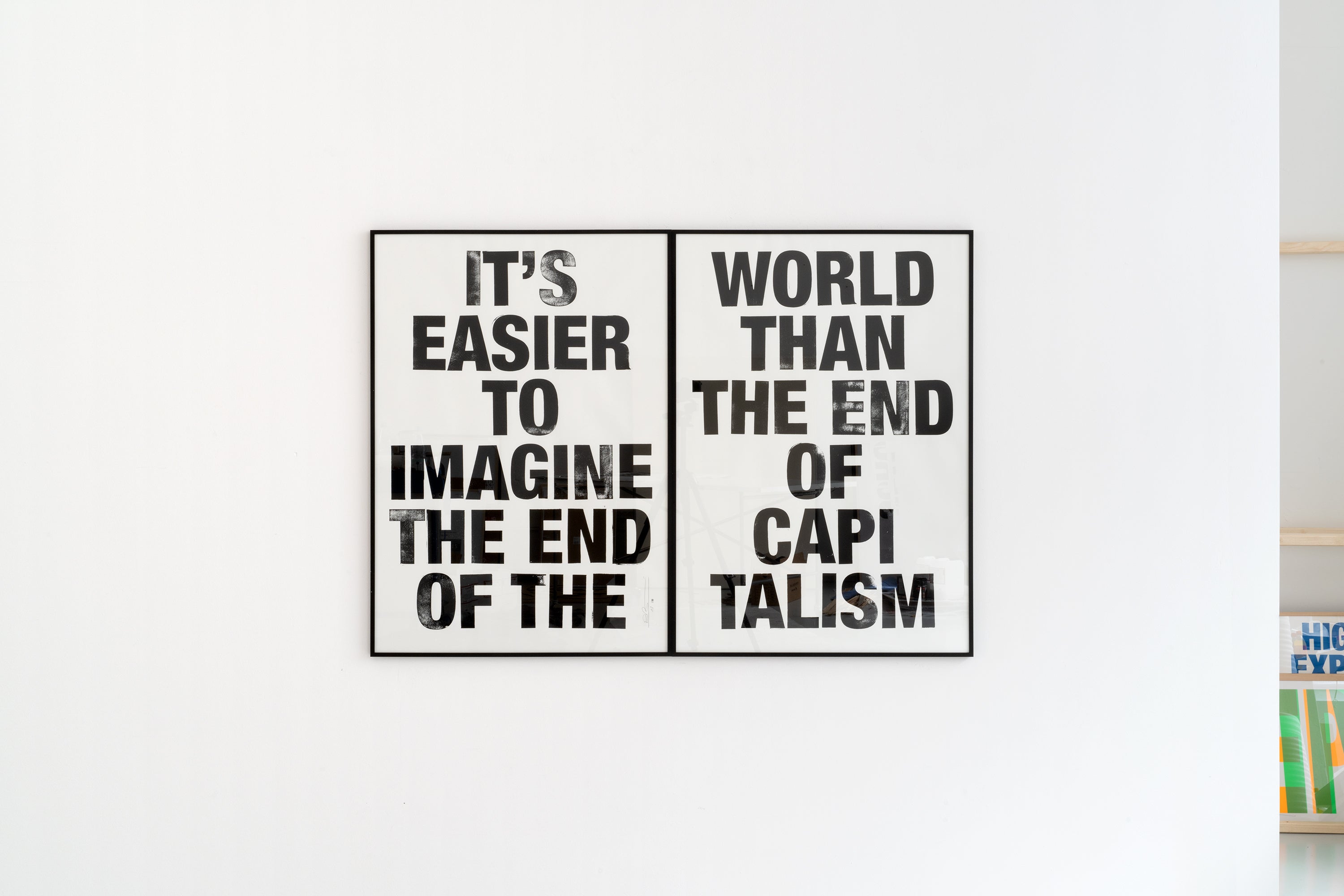Siebdruck - END OF CAPITALISM 2 x 70 x100 cm