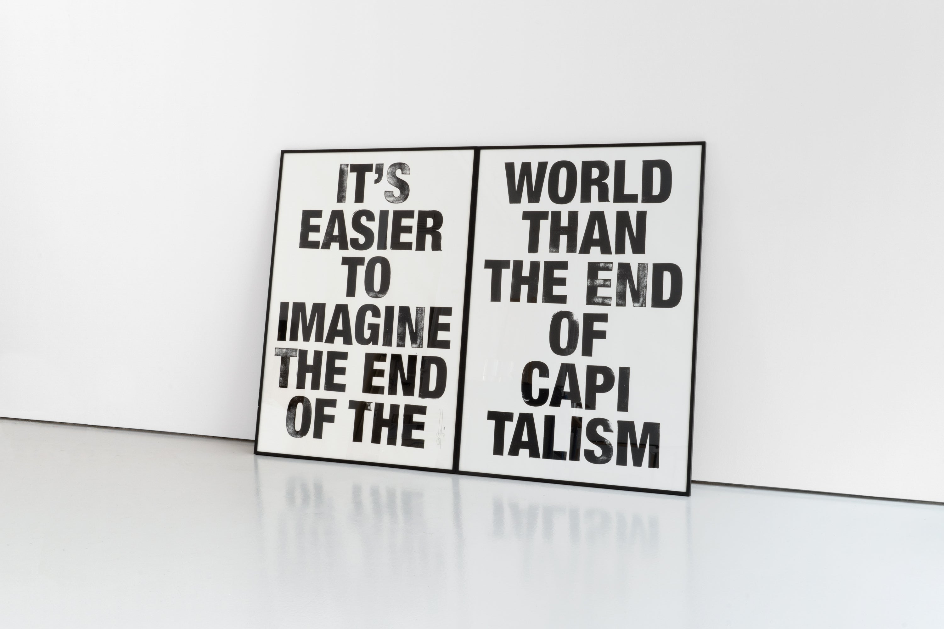 Siebdruck - END OF CAPITALISM 2 x 70 x100 cm