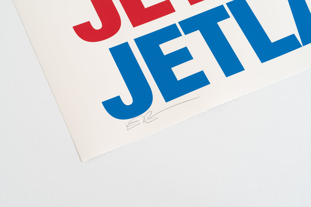 Siebdruck - JETSET JETLAG 70 x 100 cm