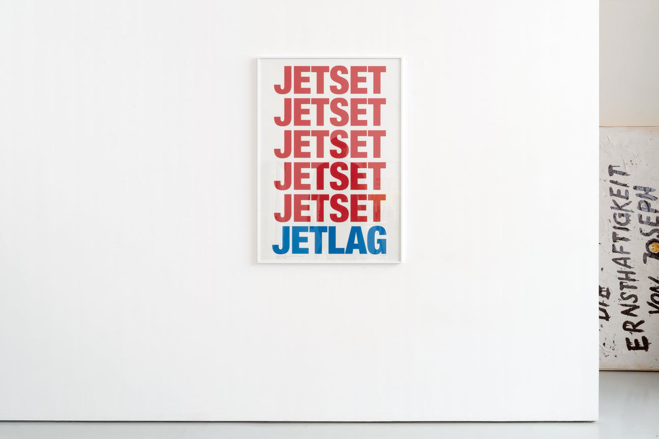 Siebdruck - JETSET JETLAG 70 x 100 cm