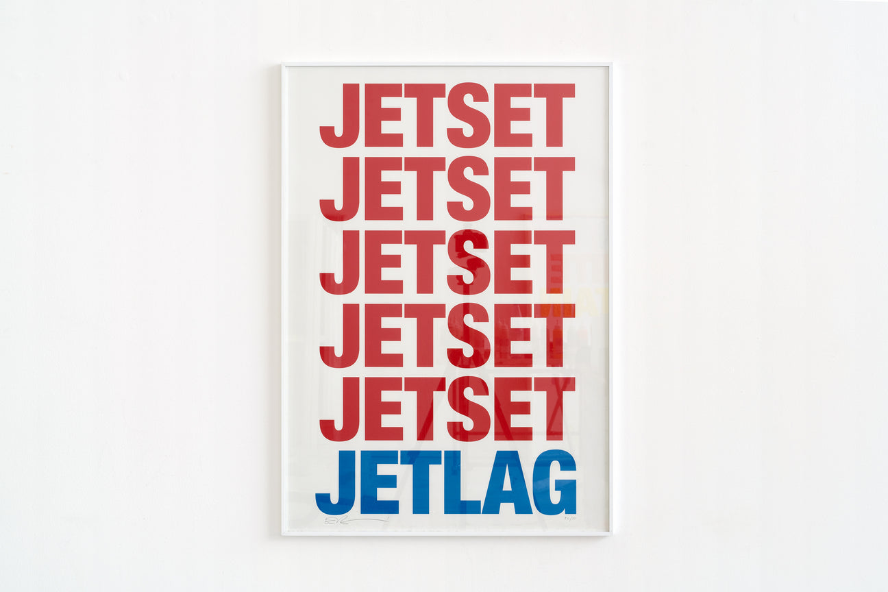 Siebdruck - JETSET JETLAG 70 x 100 cm