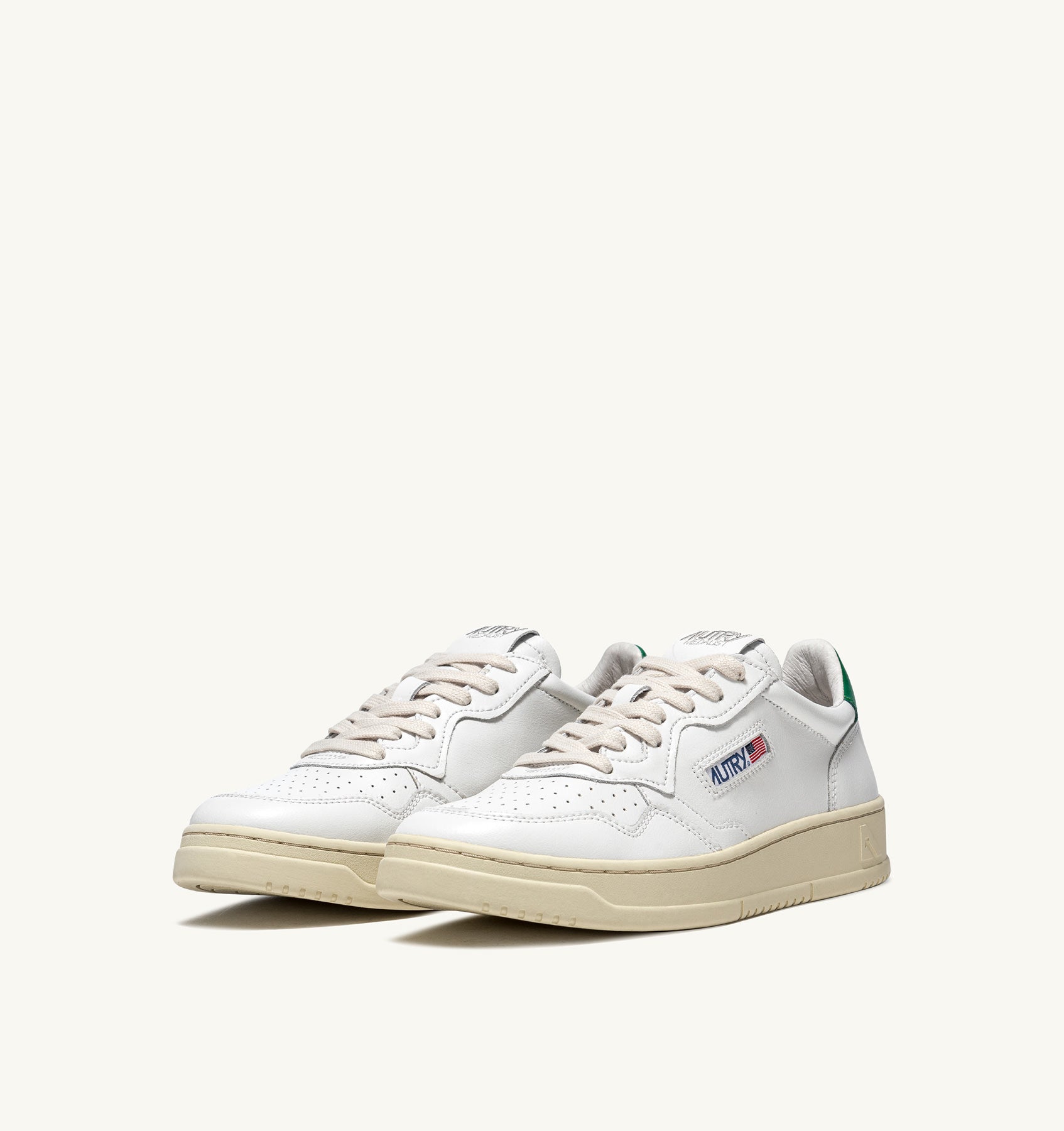 AUTRY Man Medalist LL20 - Leder white/green