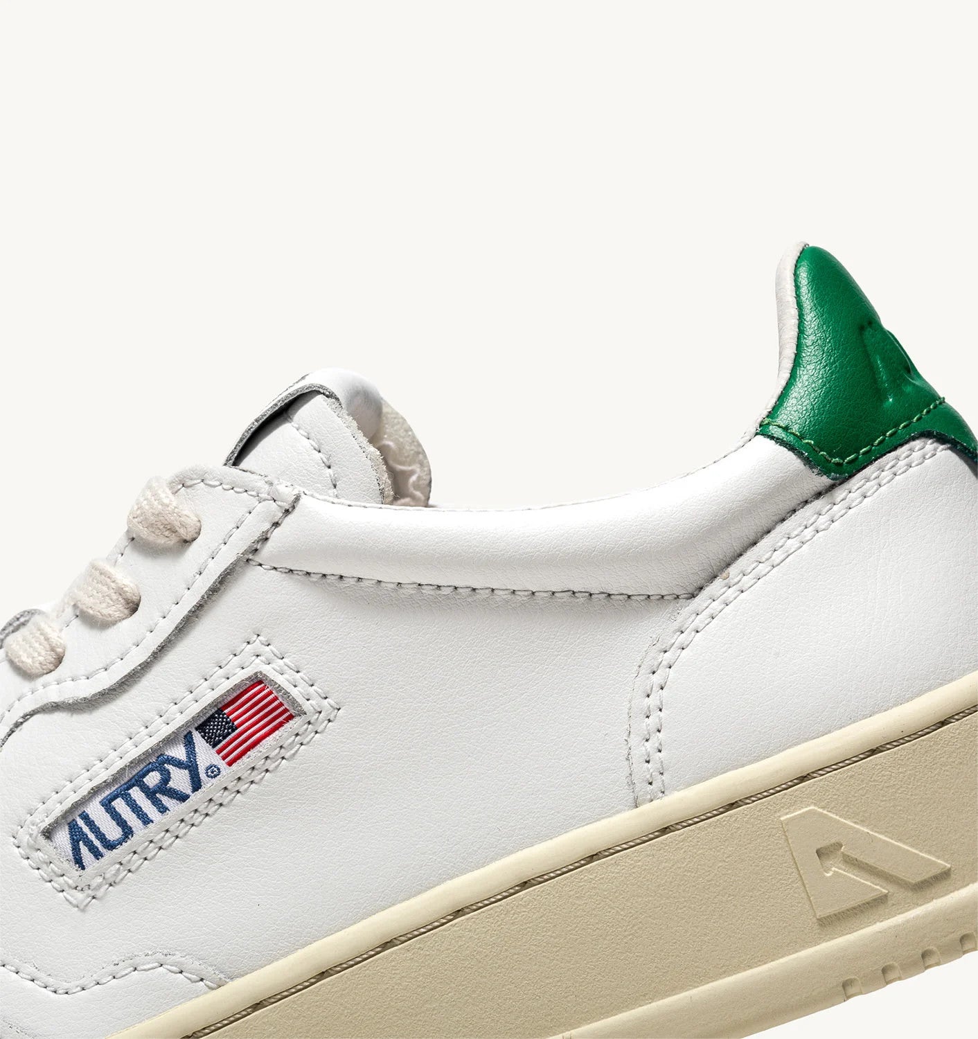 AUTRY Man Medalist LL20 - Leder white/green