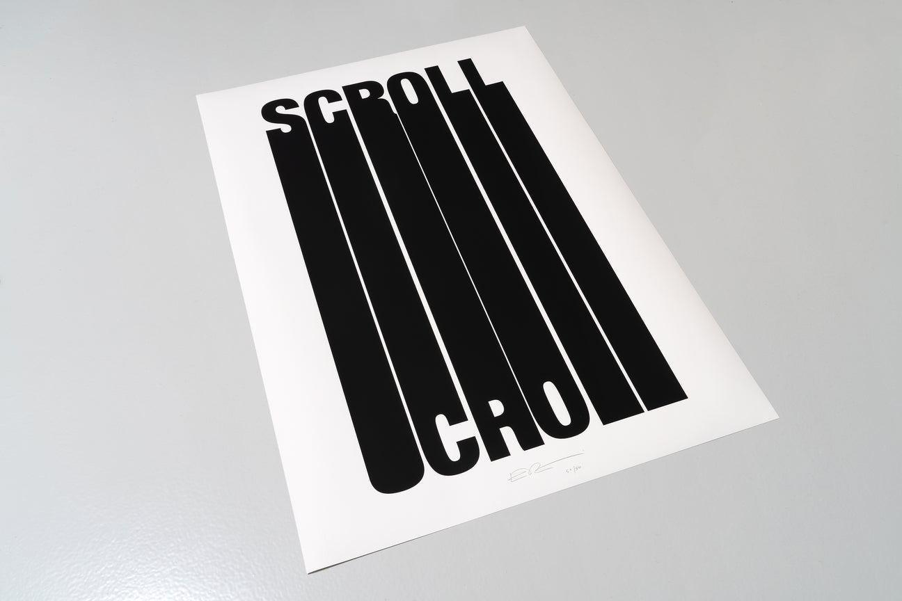 Siebdruck - SCROLL 70 x 100 cm