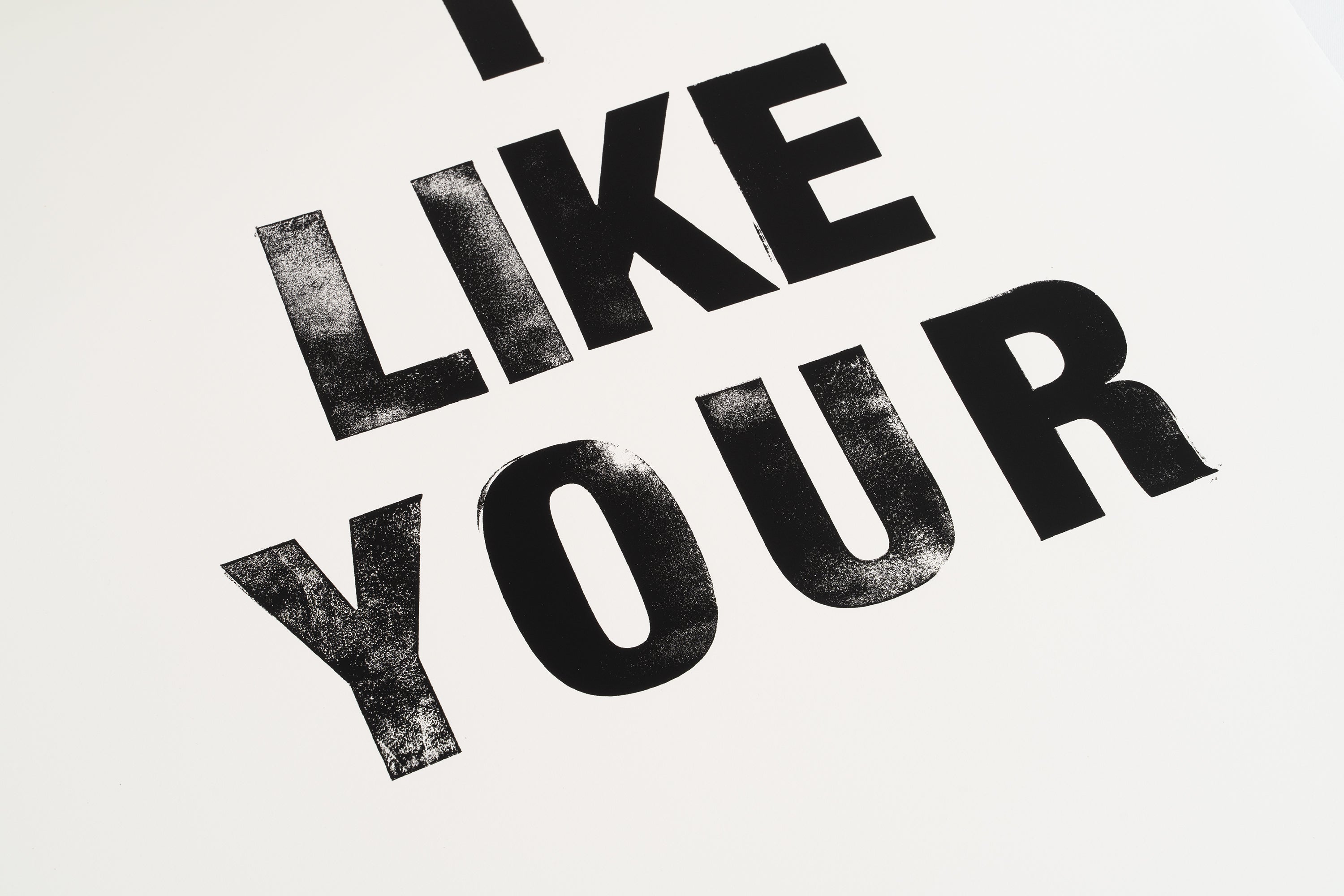 Siebdruck - I LIKE YOUR STYLE / PROBLEMS 2 x 70 x100 cm